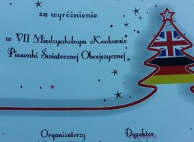 VII Międzyszkolny Konkurs Piosenki Świątecznej Obcojęzycznej „CHRISTMASlieder & WEIHNACHTSsongs” w Szczawnicy